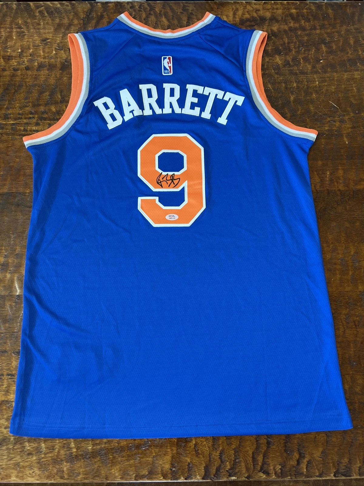 RJ Barrett Signed New York Knicks Jersey Psa/Dna Coa Autographed