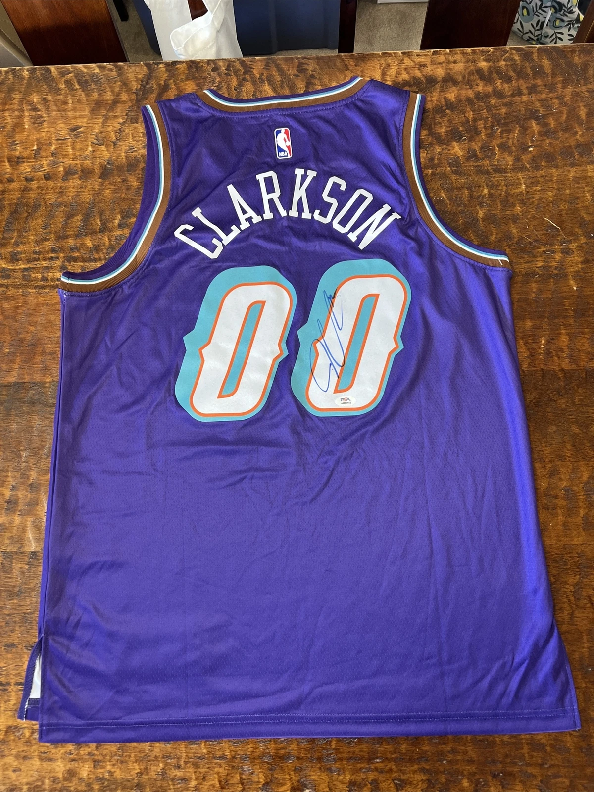 Jordan Clarkson Signed Utah Jazz Jersey PSA DNA Coa Autographed