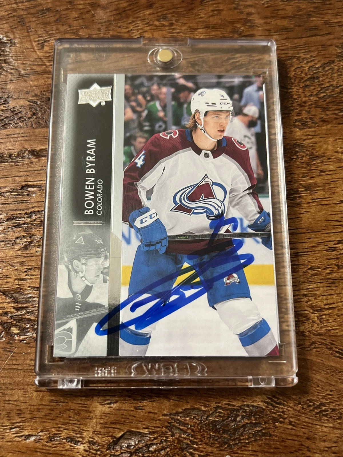 Bowen Byram IP Signed Upper Deck Card Psa Dna Coa Avalanche Autographed