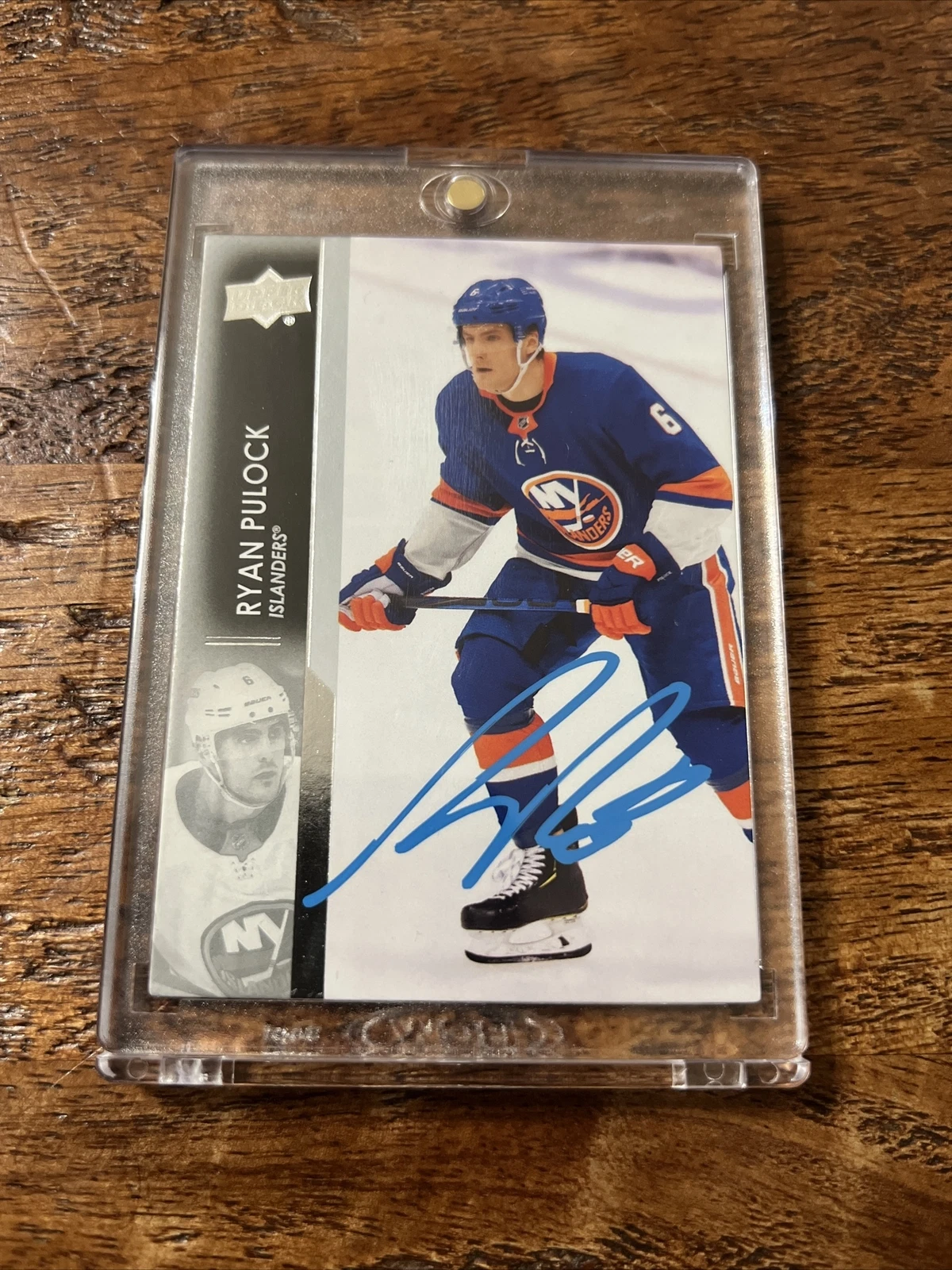 Ryan Pulock IP Signed Upper Deck Card Psa Dna Coa Islanders Autographed