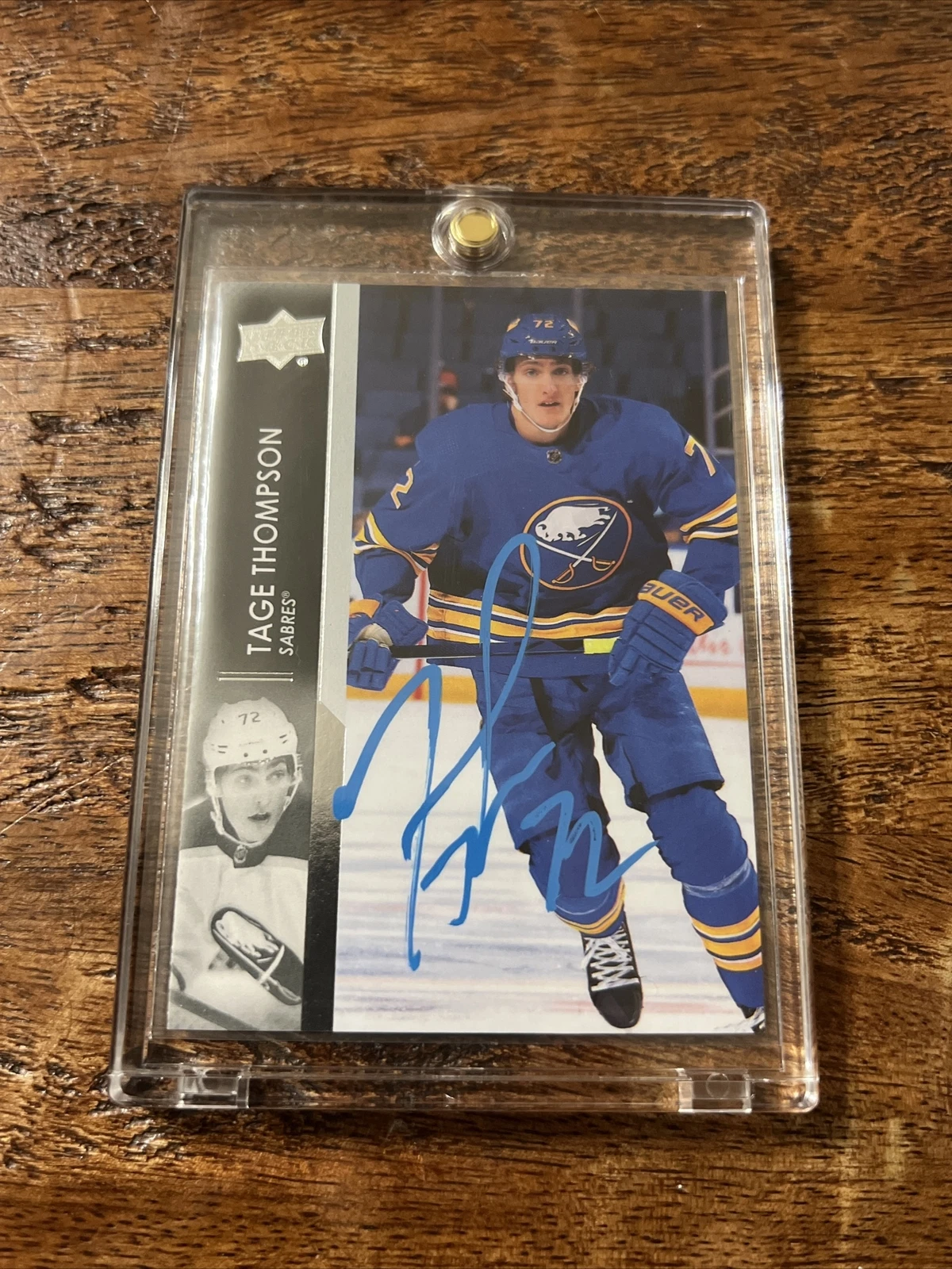 Tage Thompson IP Signed Upper Deck Card Psa Dna Coa Sabres Autographed