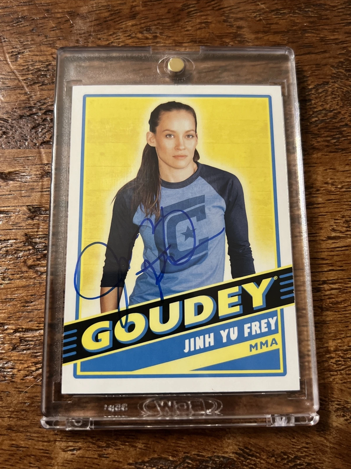 Jinh Yu Frey IP Signed Goudey Card Psa Dna Coa Autographed UFC MMA