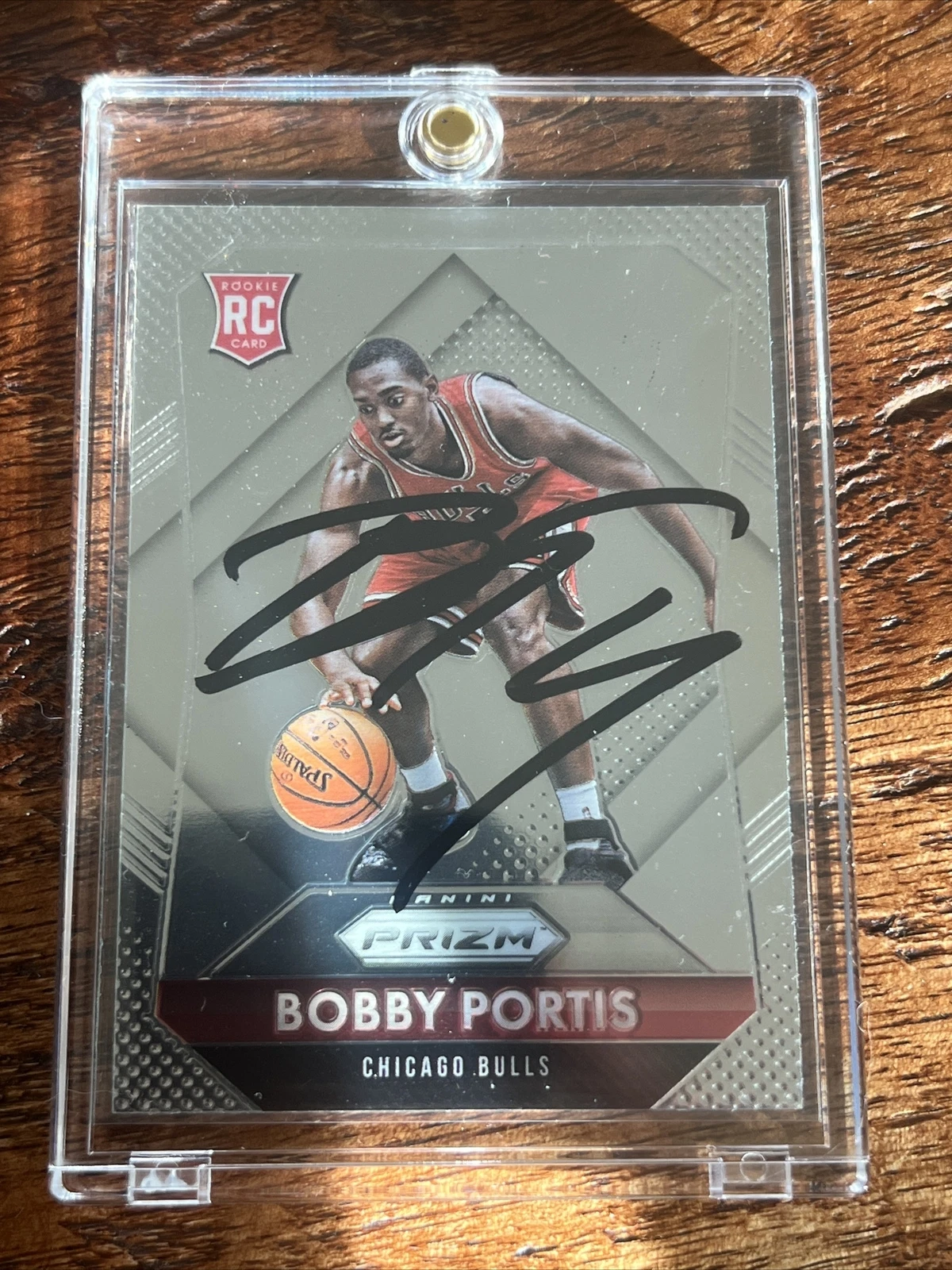Bobby Portis IP Signed Prizm RC Card Psa Dna Coa Autographed Bulls Bucks