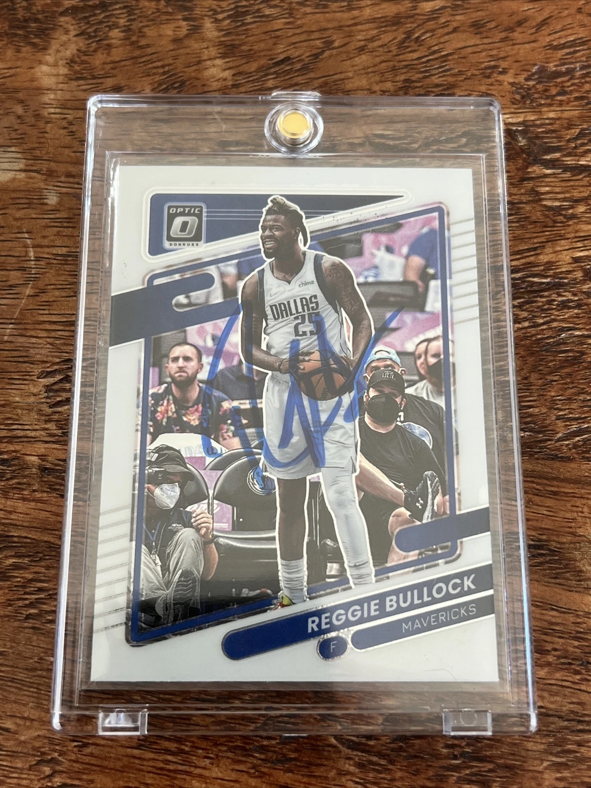 Reggie Bullock IP Signed Donruss Optic Card Psa Dna Coa Autographed Mavericks
