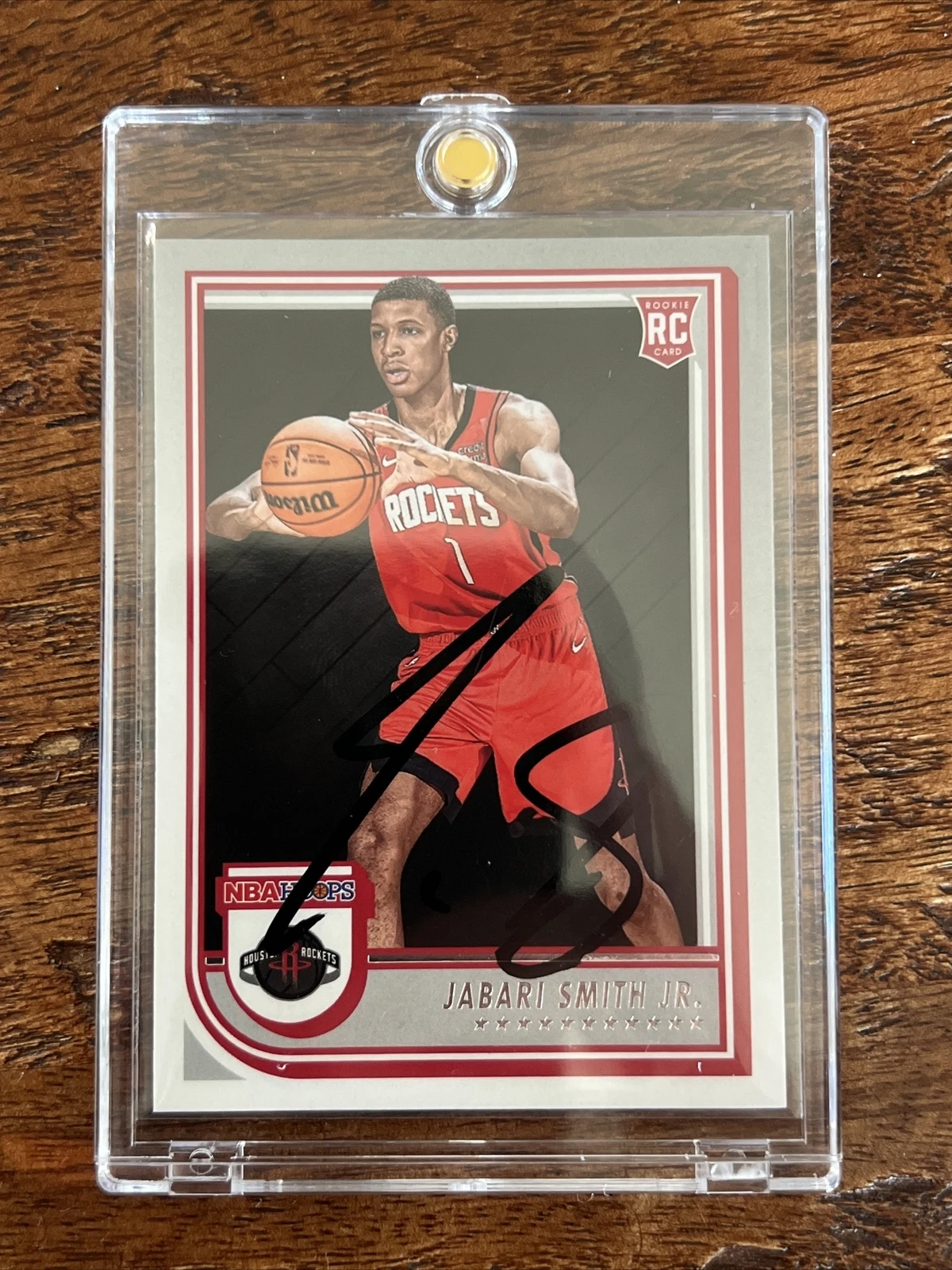 Jabari Smith Jr IP Signed NBA Hoops RC Card Psa Dna Coa Rockets Autographed