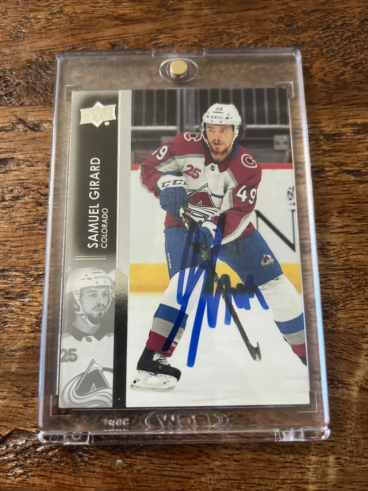 Samuel Girard IP Signed Upper Deck Card Psa Dna Coa Avalanche Autographed