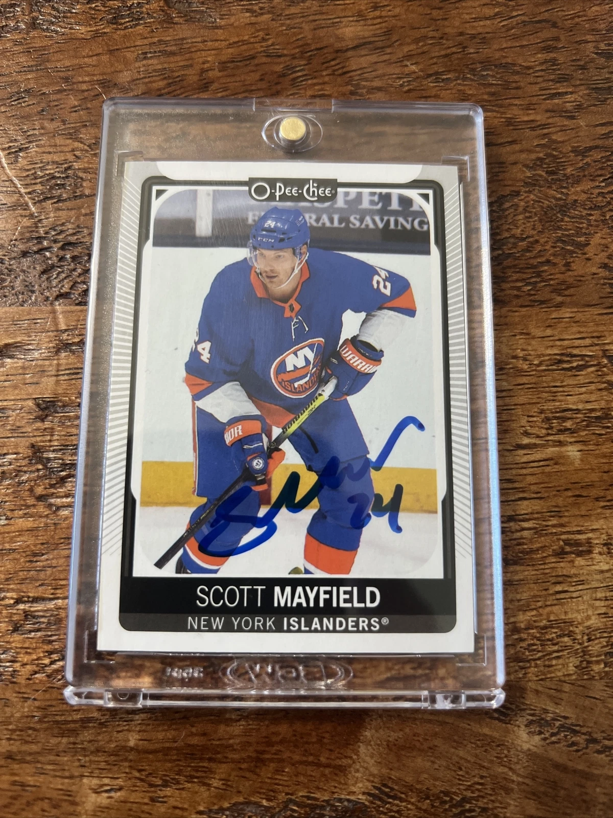 Scott Mayfield IP Signed O Pee Chee Card Psa Dna Coa Islanders Autographed