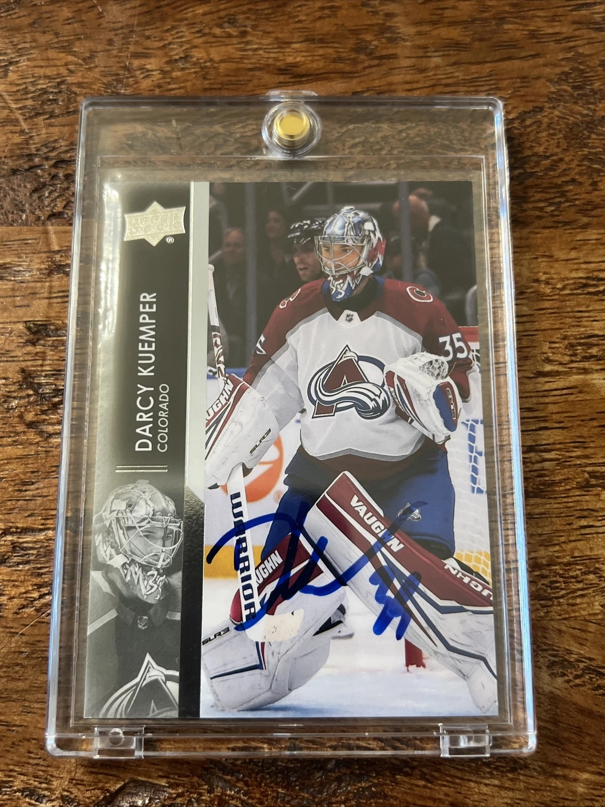 Darcy Kuemper IP Signed Upper Deck Card Psa Dna Coa Avalanche Autographed