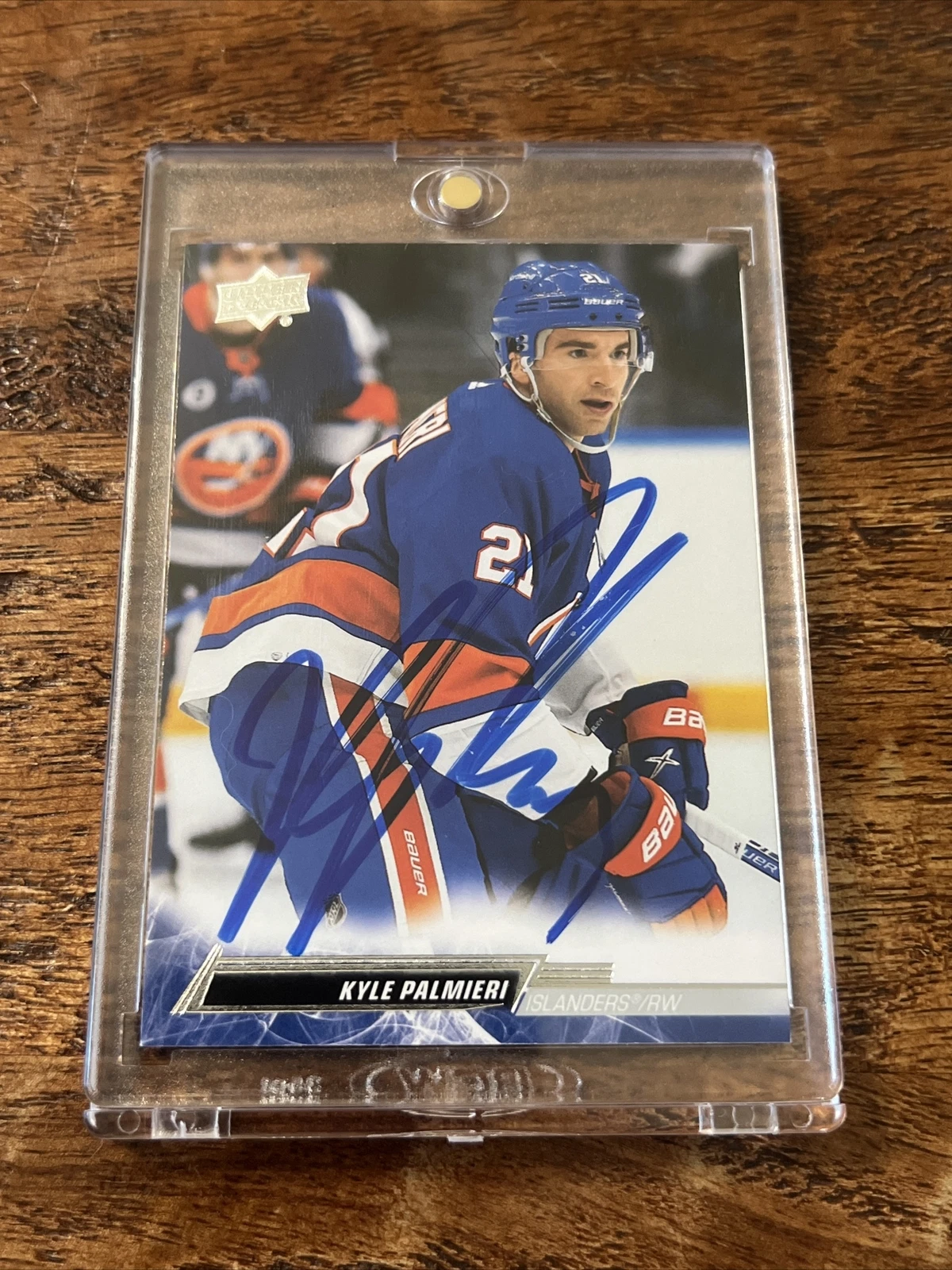 Kyle Palmieri IP Signed Upper Deck Card Psa Dna Coa Islanders Autographed