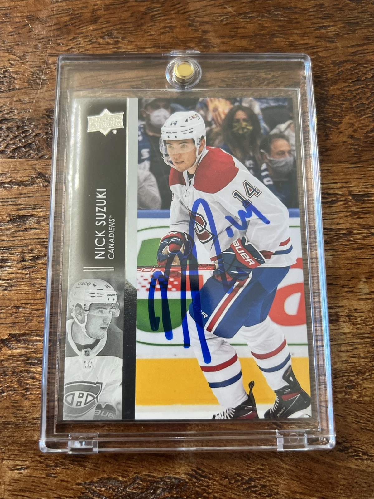 Nick Suzuki IP Signed Upper Deck Card Psa Dna Coa Canadiens Autographed