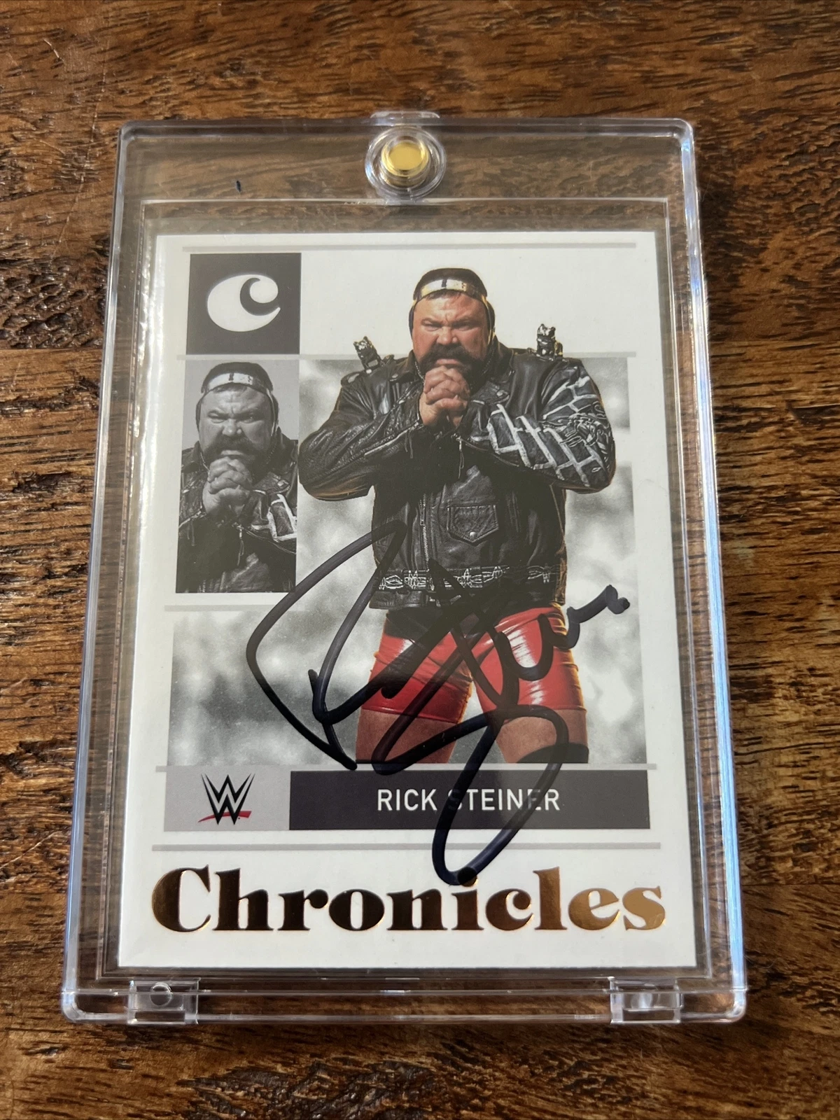 Rick Steiner IP Signed Chronicles Card Psa Dna Coa Autographed WCW WWE