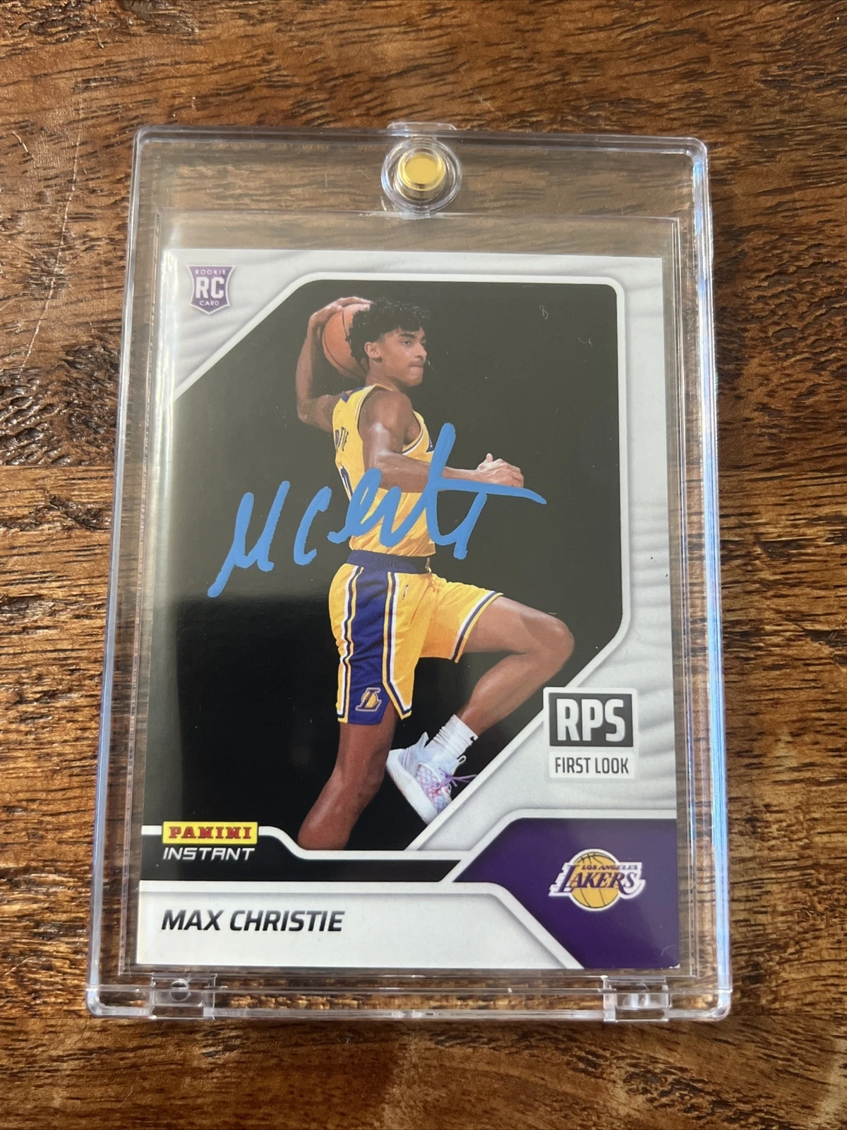 Max Christie IP Signed Panini Instant RC Card Psa Dna Coa Lakers Autographed