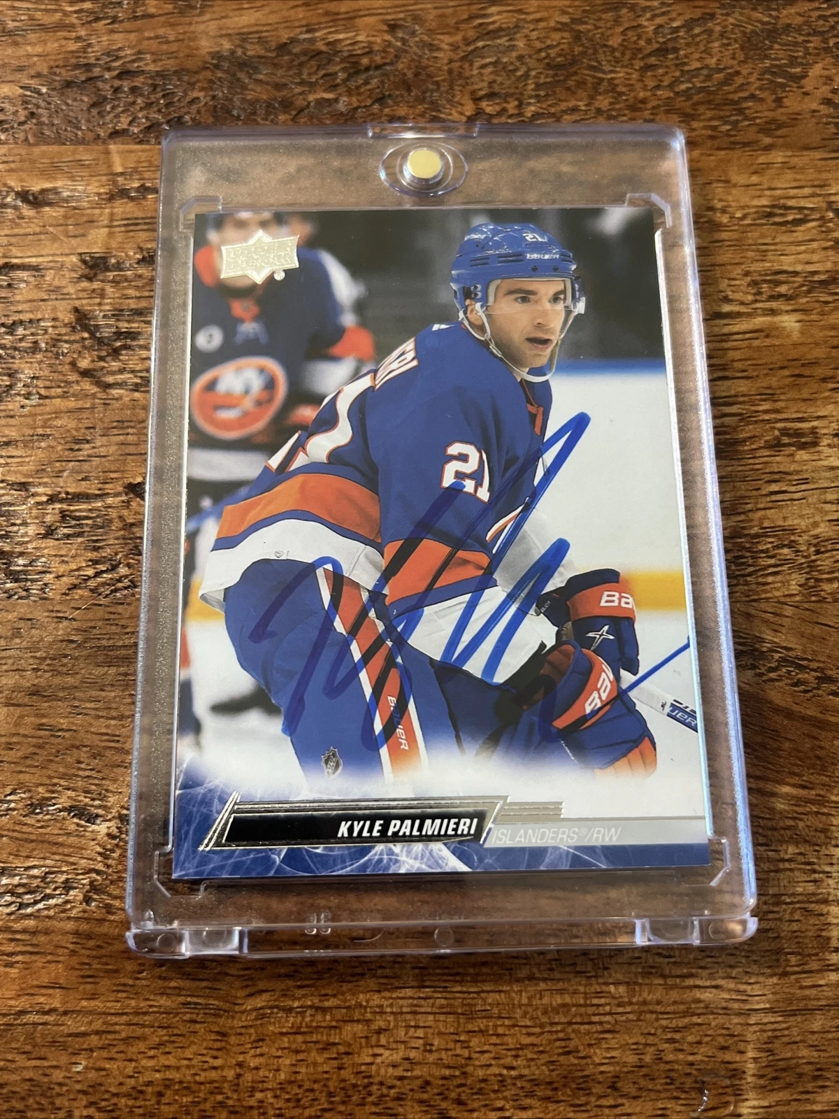 Kyle Palmieri IP Signed Upper Deck Card Psa Dna Coa Islanders Autographed