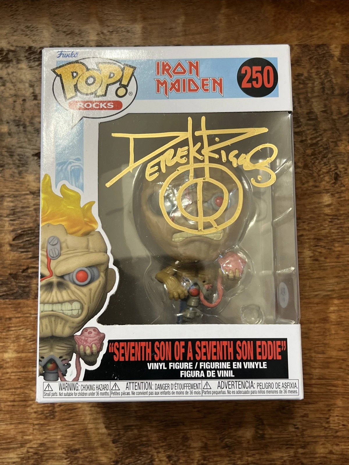 Derek Riggs Signed Funko POP Psa Dna Coa Autographed Iron Maiden