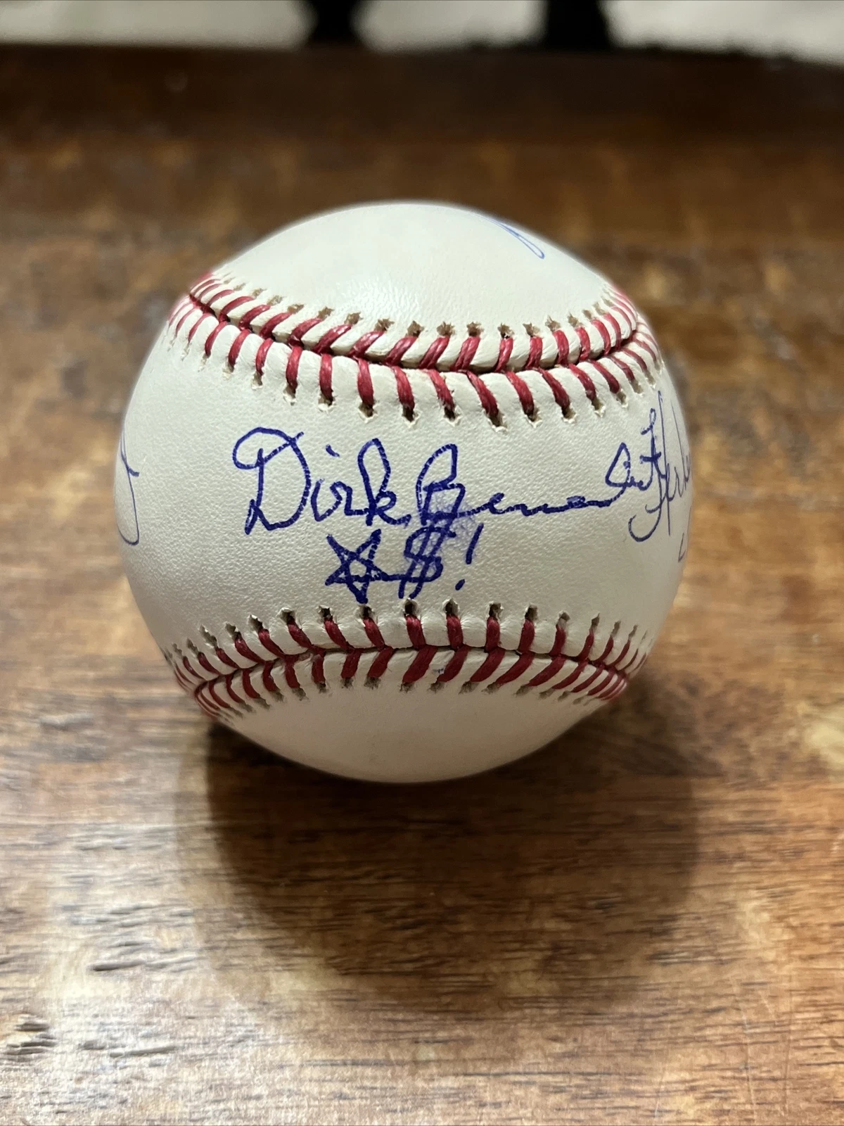 DIRK BENEDICT RICHARD HATCH Signed Baseball PSA DNA Coa Battlestar Galactica