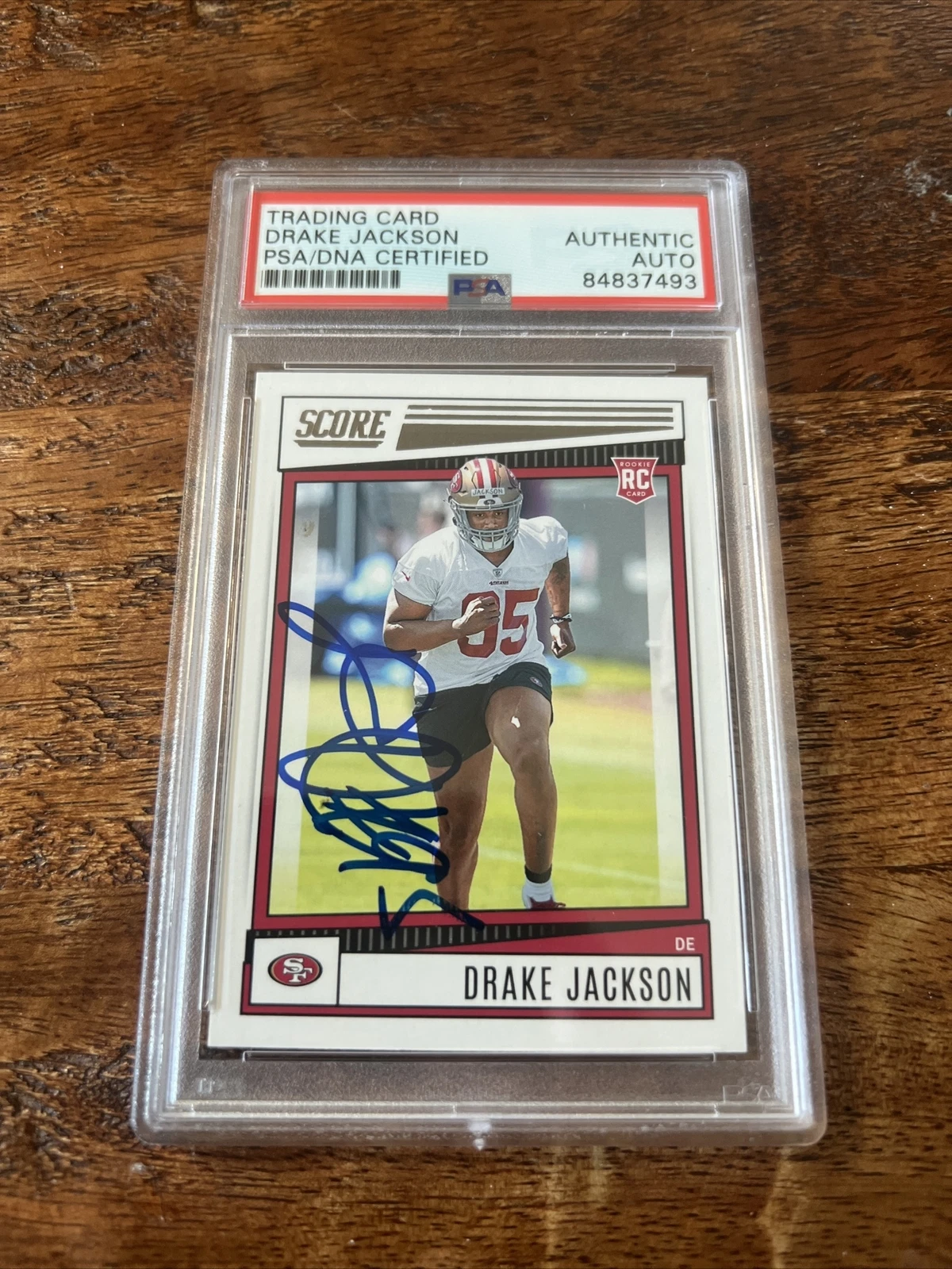 Drake Jackson IP Signed Panini Rookie Card PSA DNA Coa Slab 49ers Autographed