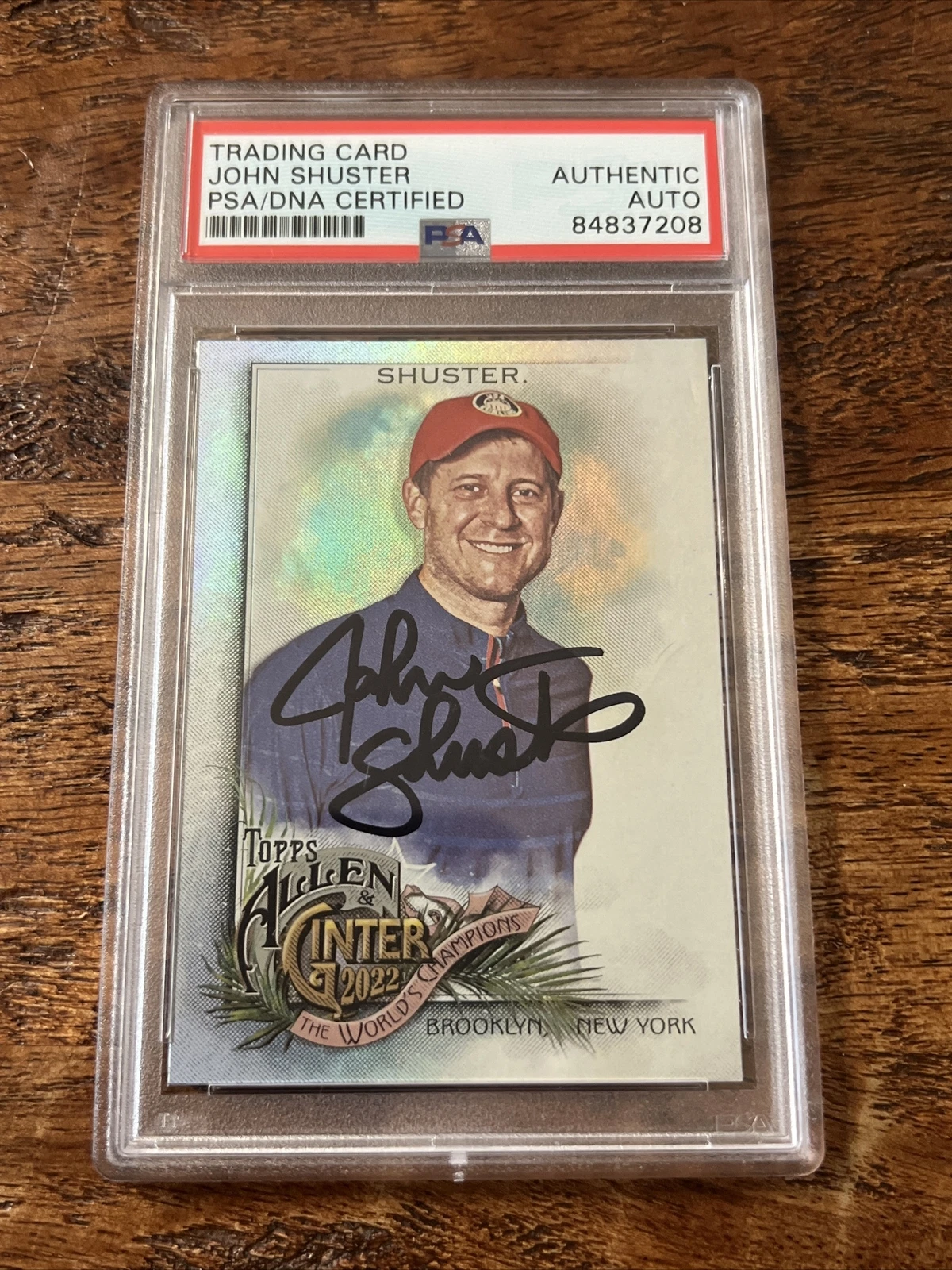 John Shuster IP Signed Allen & Ginter Card Psa Dna Coa Slab Autographed Curling
