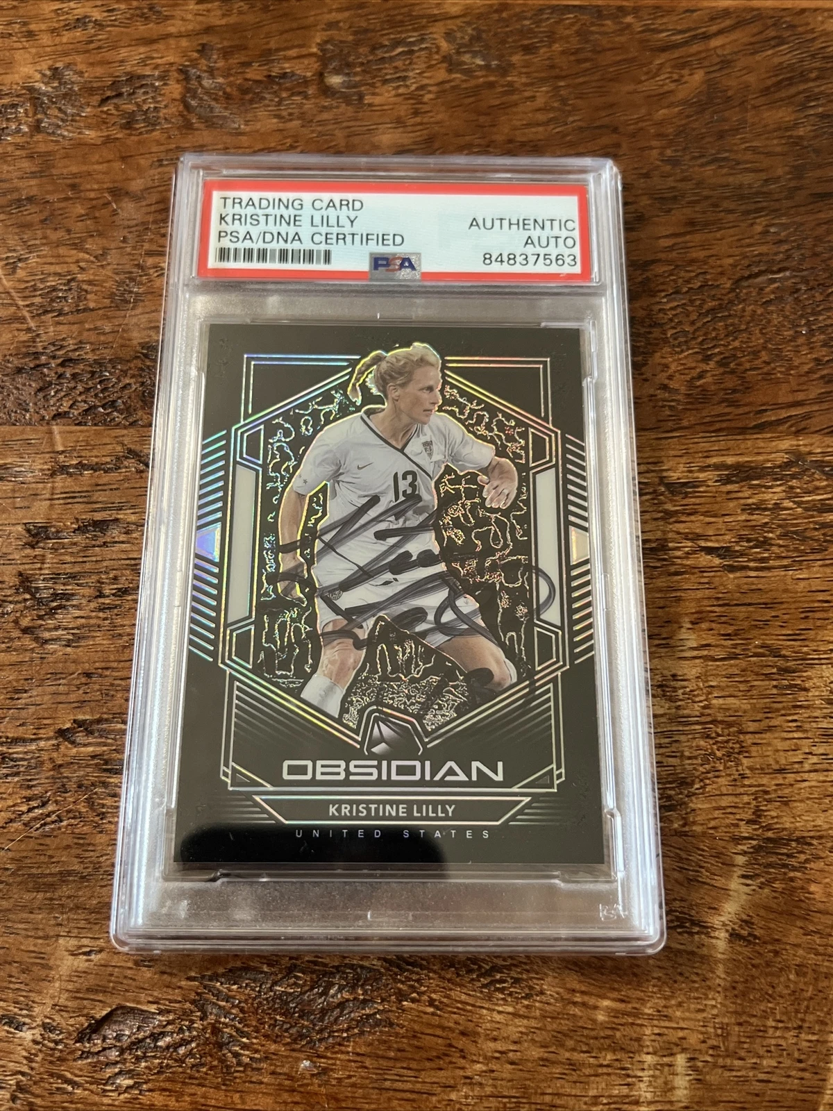 Kristine Lilly IP Signed Panini Card Psa Dna Coa Slab Autographed USA Soccer