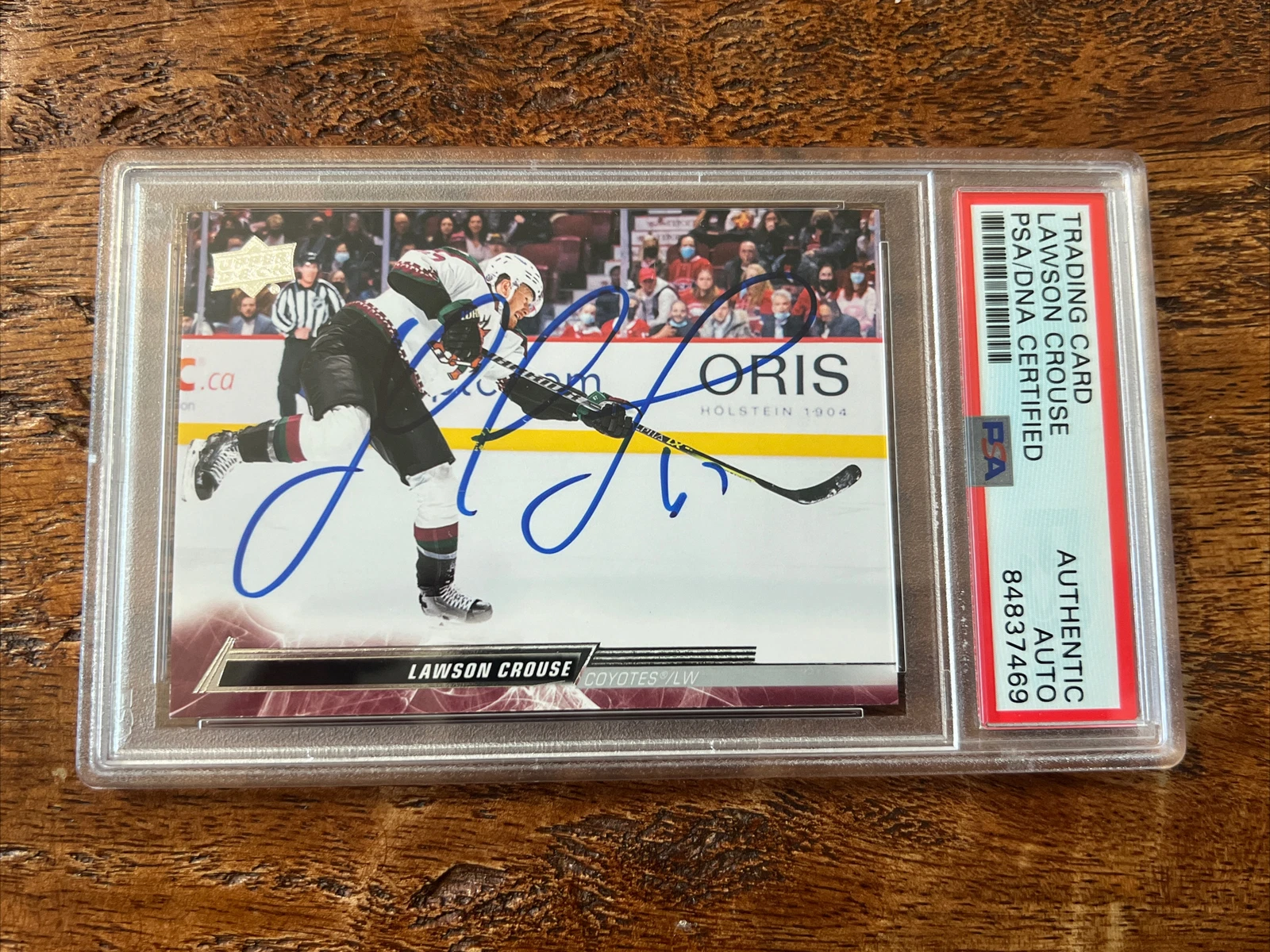Lawson Crouse IP Signed Upper Deck Card Psa Dna Coa Slab Coyotes Autographed
