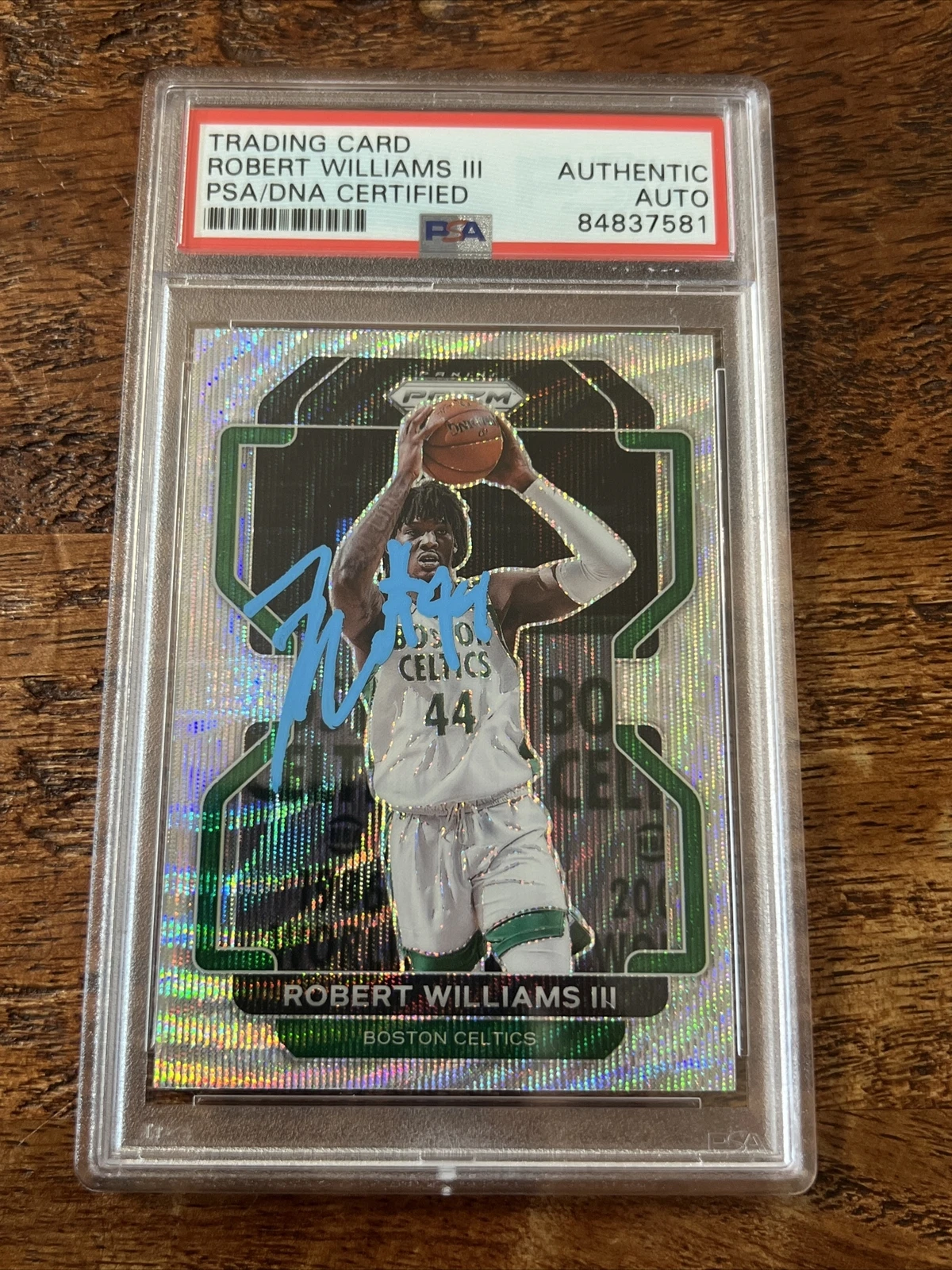 Robert Williams III IP Signed Prizm Card Psa Dna Coa Slab Autographed Celtics