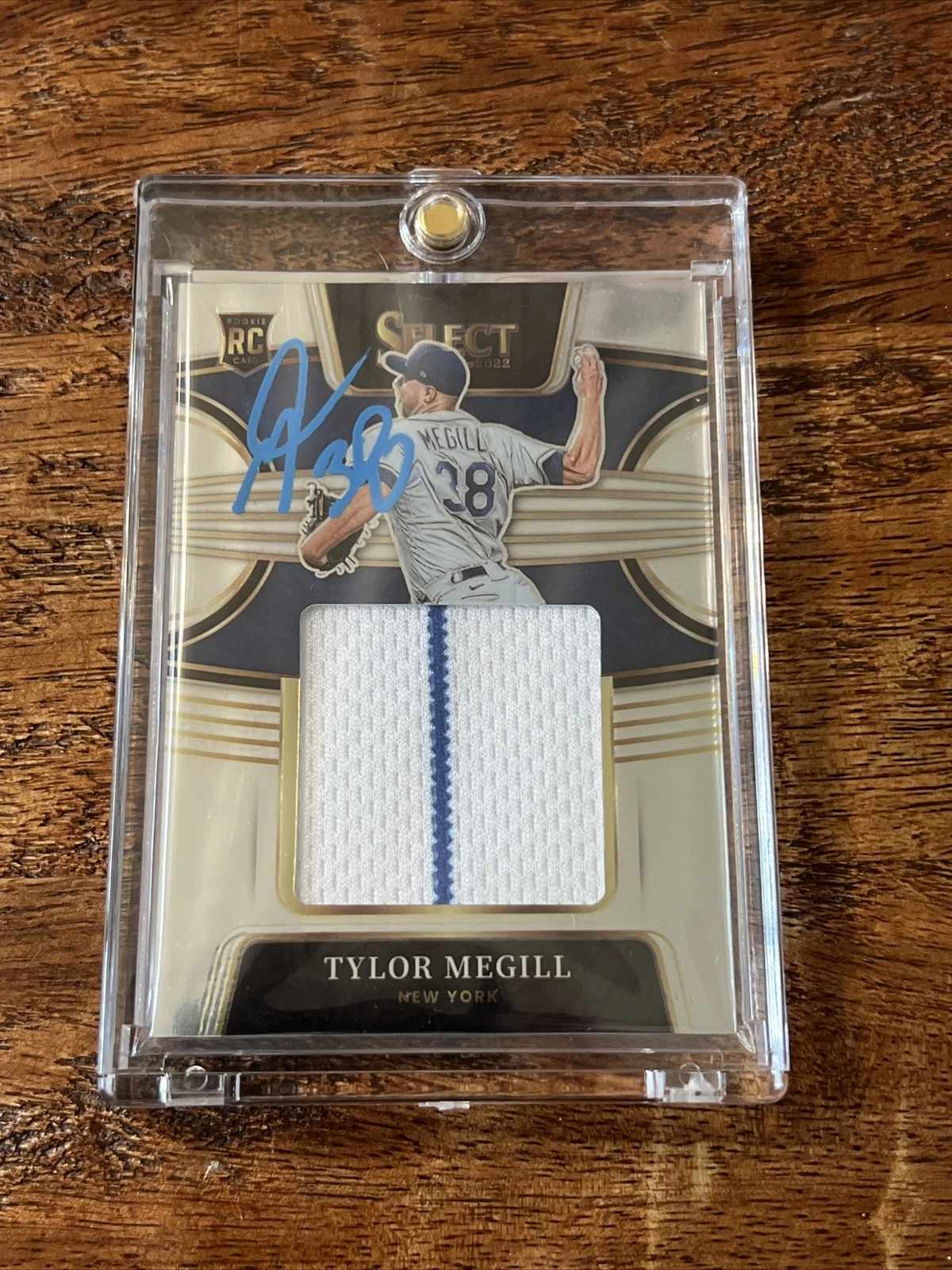 Tylor Megill IP Signed Select Game Worn Jersey Card Psa Dna Coa Autographed Mets