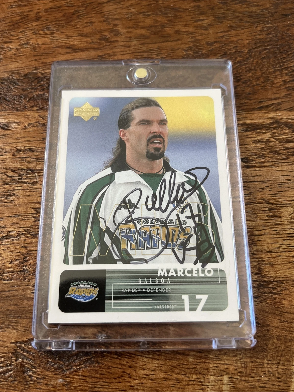 Marcelo Balboa IP Signed Upper Deck Card Psa Dna Coa Soccer Autographed MLS