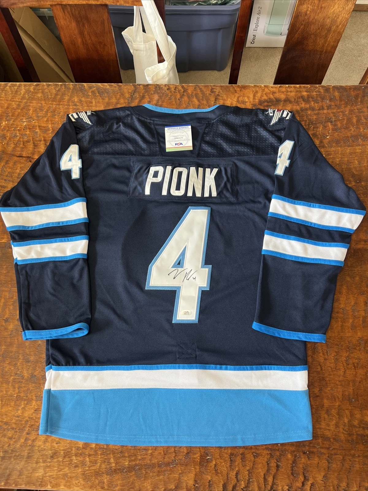 Neal Pionk Signed Winnipeg Jets Jersey Psa/Dna Coa Autographed
