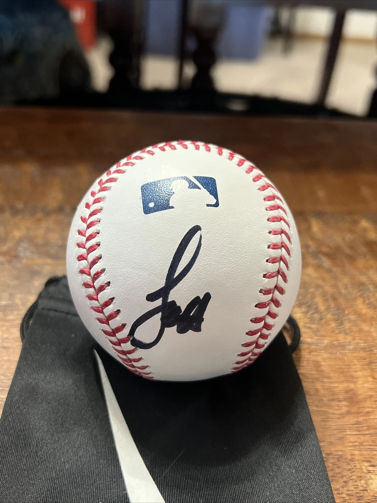 Larry Fitzgerald Signed Baseball JSA Coa Cardinals Football Autographed