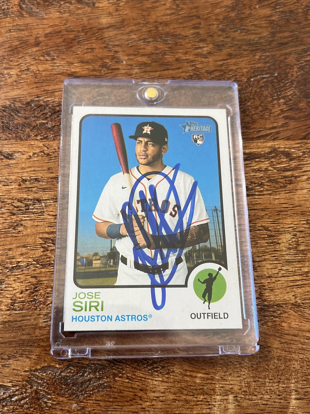 Jose Siri IP Signed Topps Heritage Rookie Card JSA Coa Rays Autographed