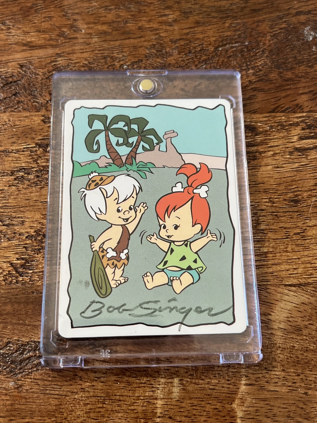 Bob Singer IP Signed The Flintstones Card JSA Coa Autographed Cartoon Artist