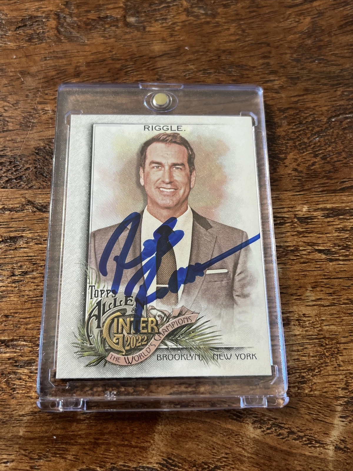 Rob Riggle IP Signed Allen & Ginter Card JSA Coa Autographed Comedian