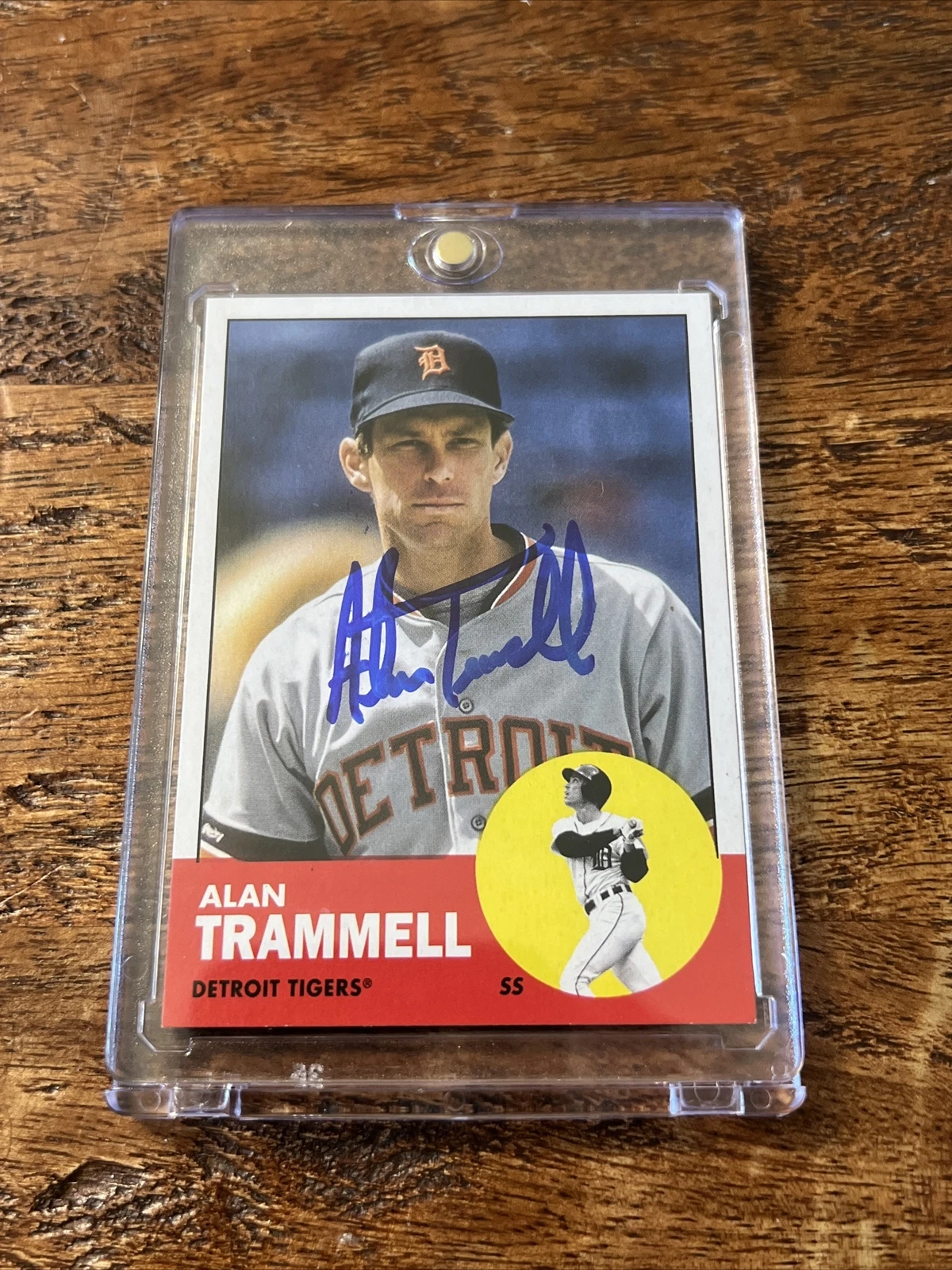 Alan Trammell IP Signed Topps Card JSA Coa Tigers Autographed
