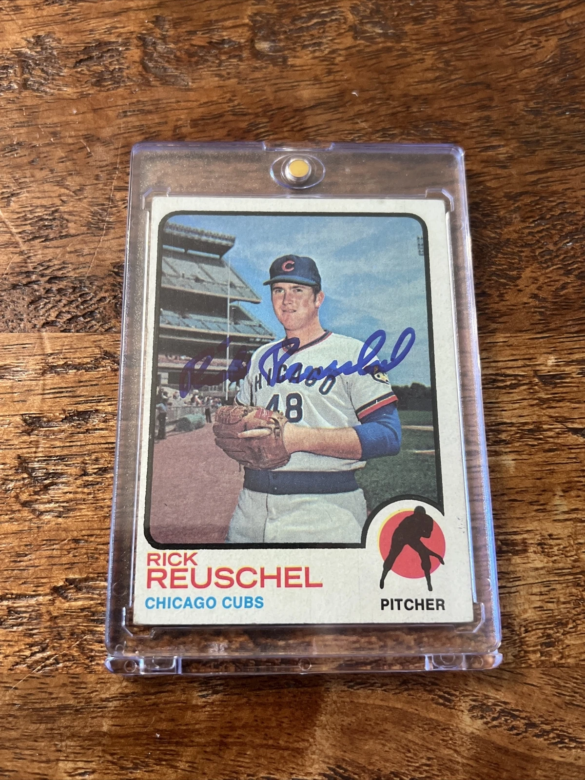Rick Reuschel IP Signed Topps Rookie Card JSA Coa Cubs Autographed