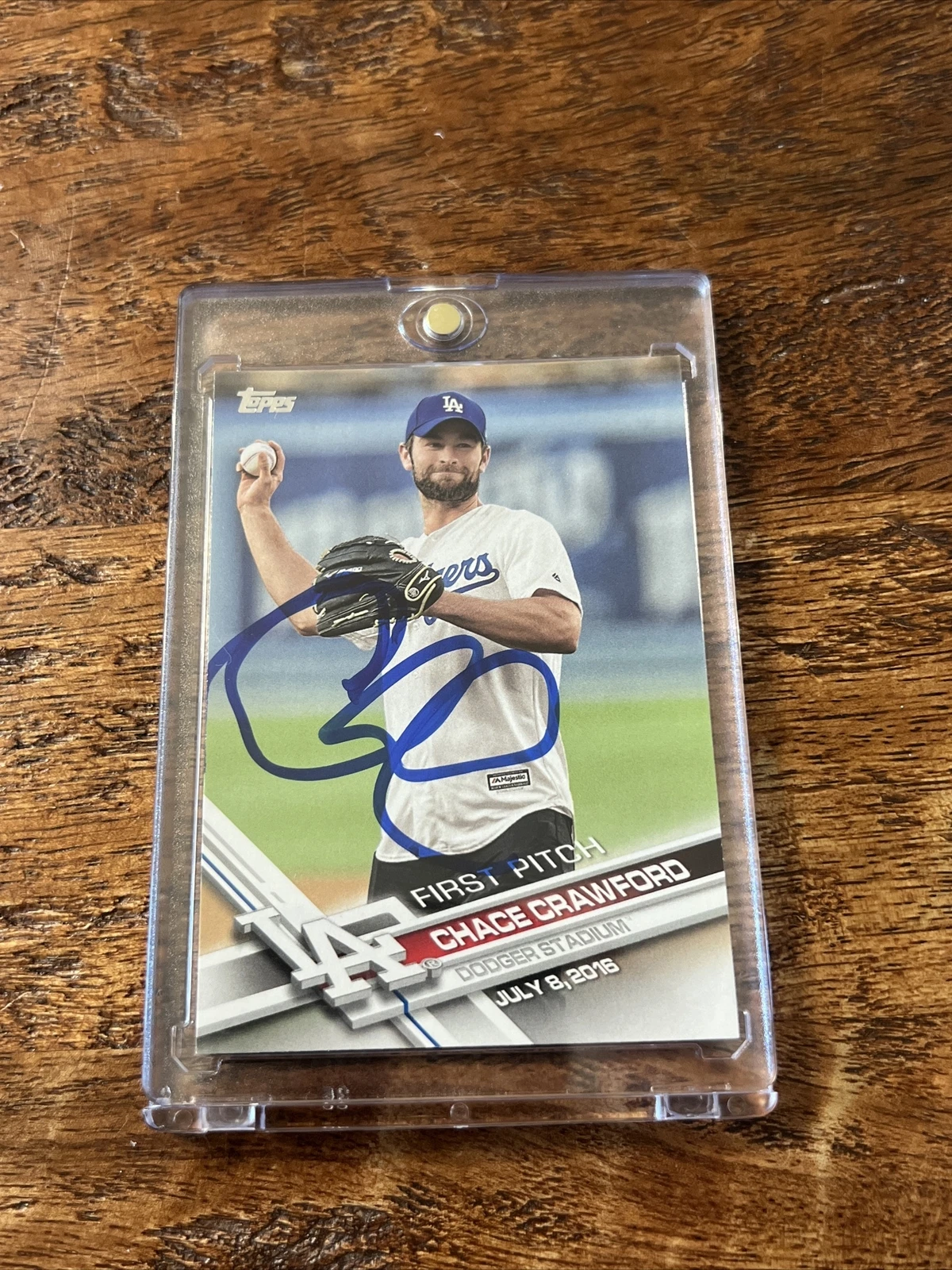 Chace Crawford IP Signed Topps First Pitch Card JSA Coa Autographed The Boys