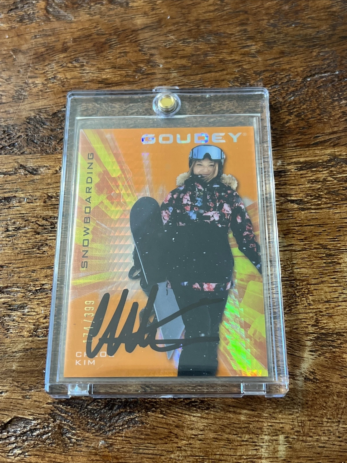 Chloe Kim IP Signed Goudey Card JSA Coa Autographed Snowboarding