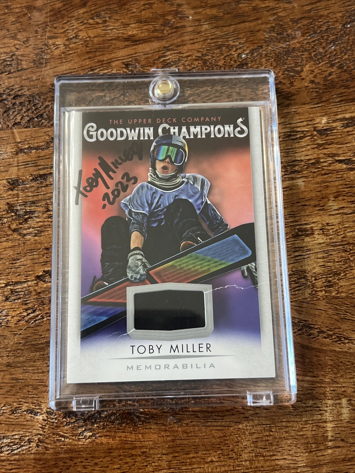 Toby Miller IP Signed Goodwin Champions Card JSA Coa Autographed Snowboarding