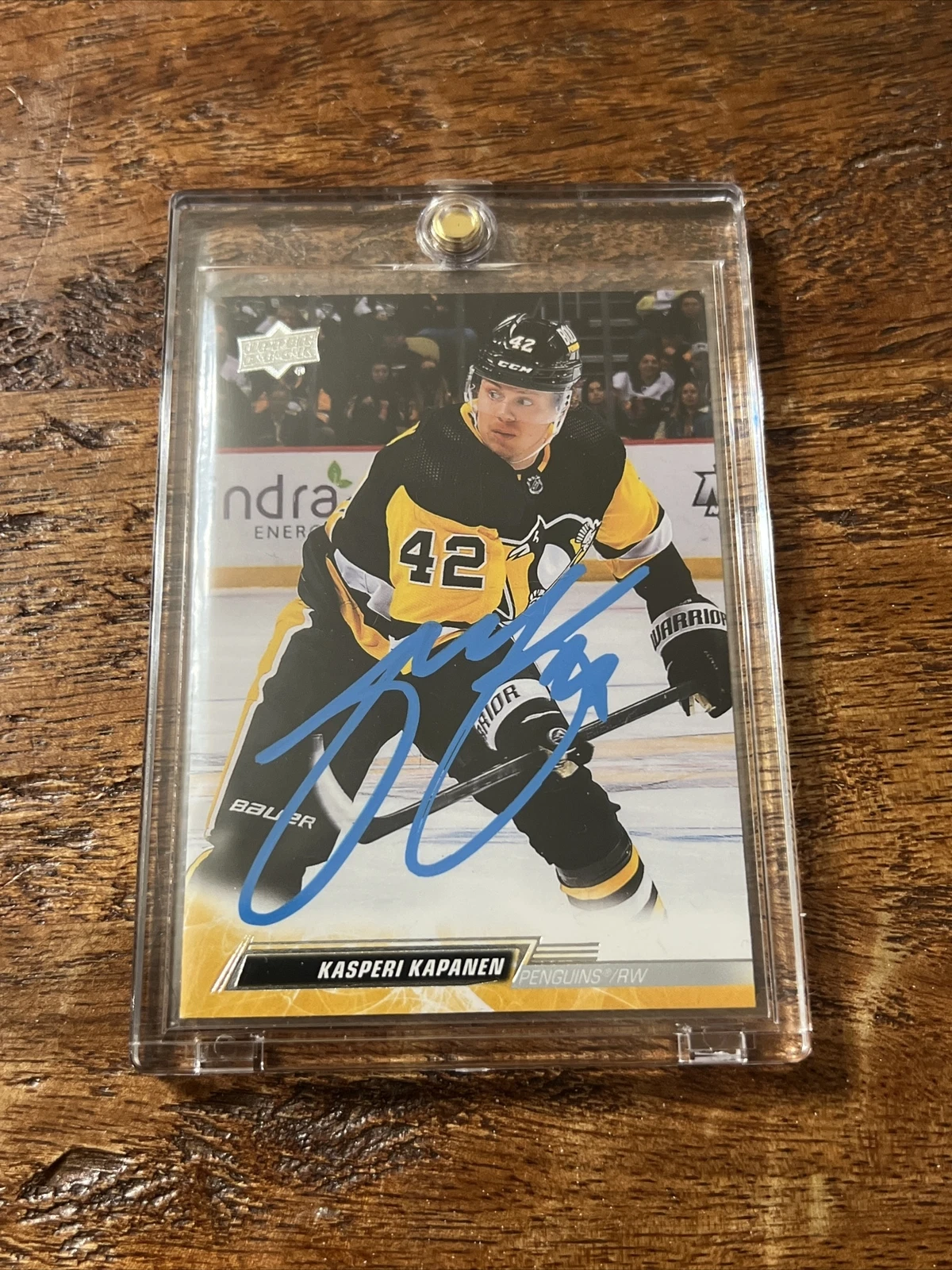 Kasperi Kapanen IP Signed Upper Deck Card JSA Coa Penguins Autographed