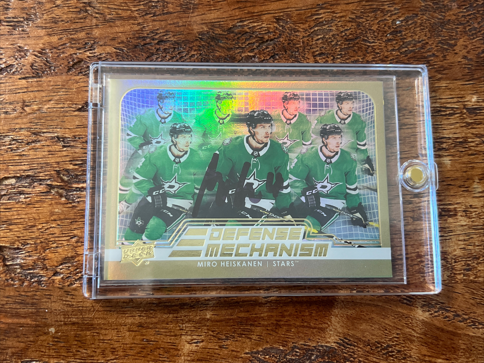 Miro Heiskanen IP Signed UD Defense Mechanism Card JSA Coa Stars Autographed