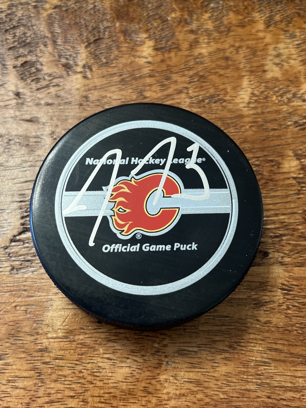 Tyler Toffoli Signed Calgary Flames Official Game Puck JSA Coa Autographed