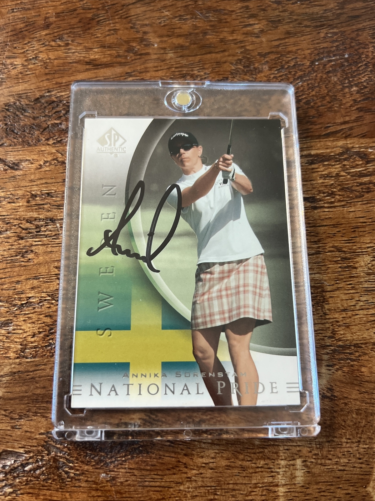 ANNIKA SORENSTAM IP Signed UD SP Authentic Card JSA Coa Autographed Golf