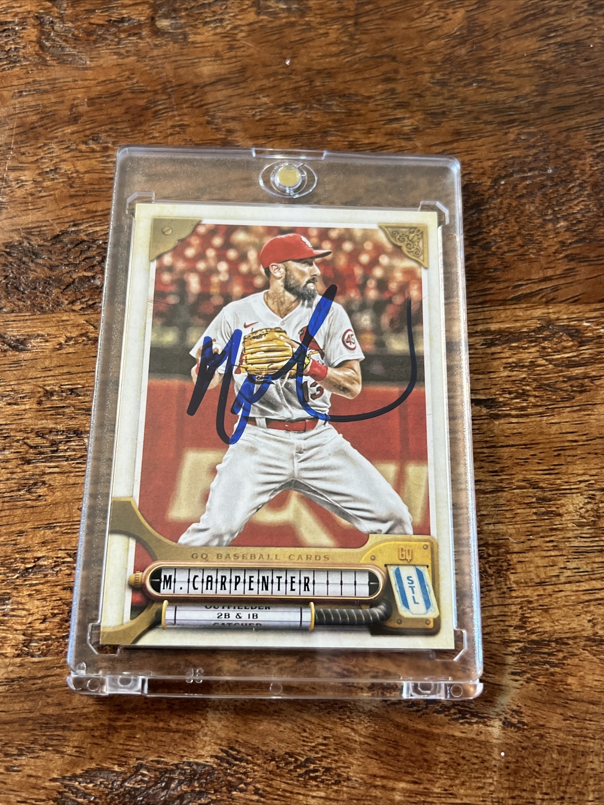 Matt Carpenter IP Signed Gypsy Queen Card JSA Coa Cardinals Autographed