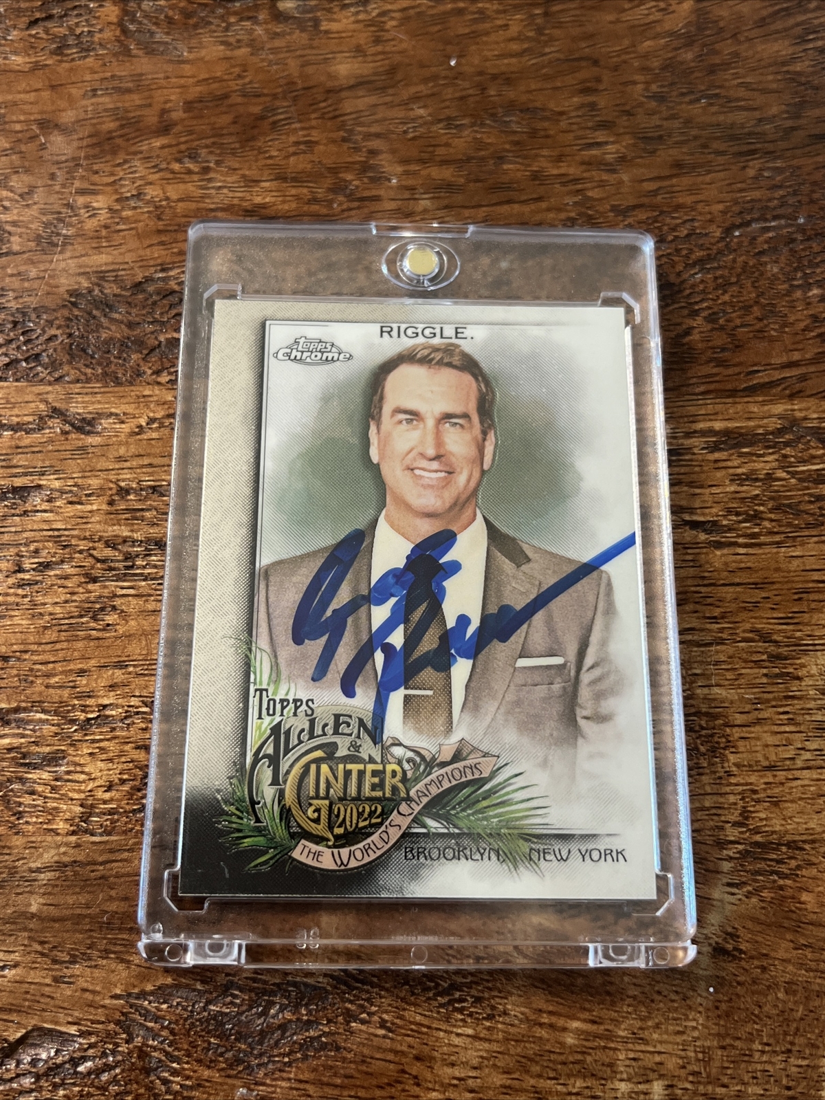 Rob Riggle IP Signed Allen & Ginter Chrome Card JSA Coa Autographed Comedian
