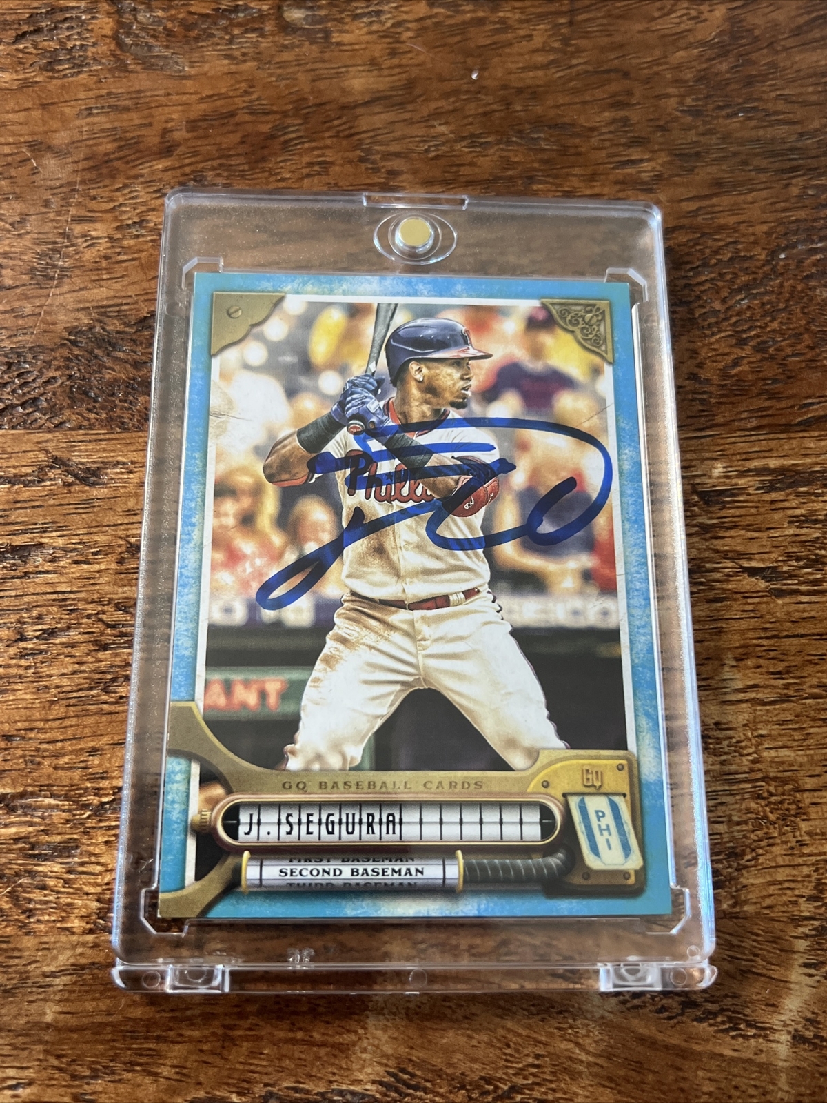 Jean Segura IP Signed Gypsy Queen Card JSA Coa Autographed Phillies