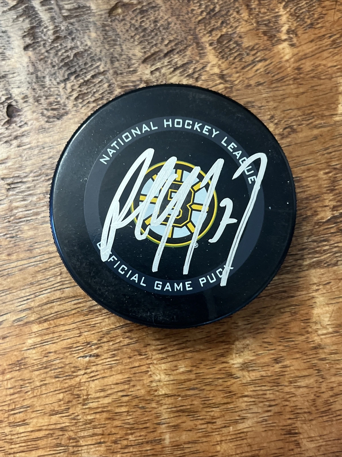 Paul Coffey Signed Boston Bruins Official Game Puck JSA Coa Autographed