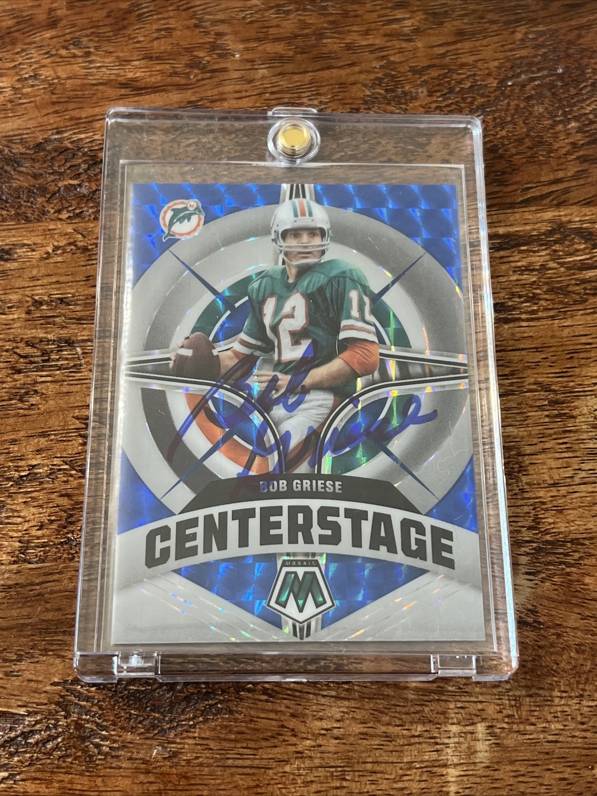 Bob Griese IP Signed Mosaic Card JSA Coa Dolphins Autographed