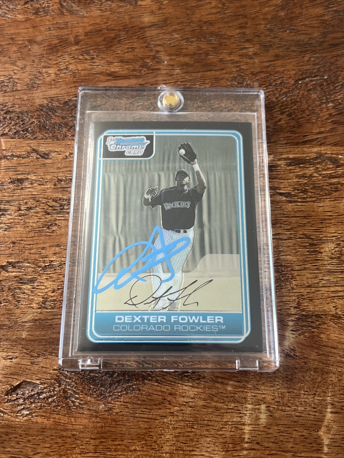 Dexter Fowler IP Signed 1st Bowman Chrome Card JSA Coa Autographed Cubs