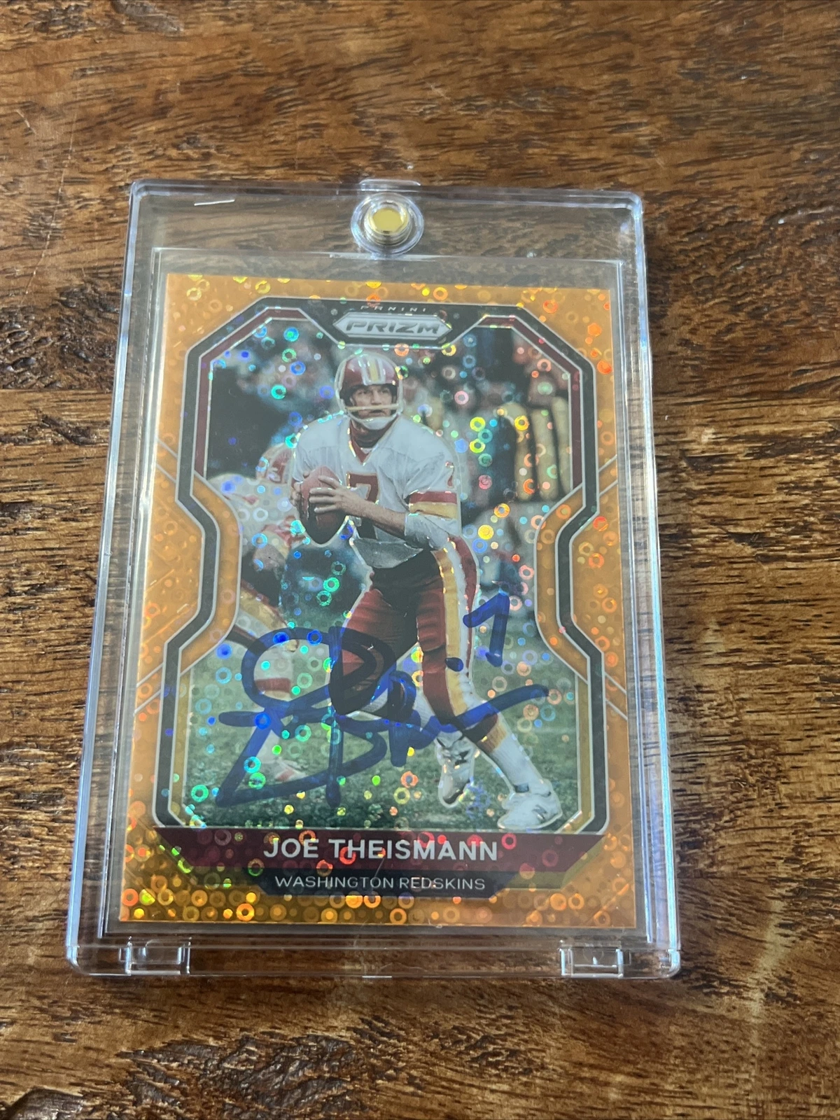 Joe Theismann IP Signed Prizm Football Card JSA Coa Autographed Washington