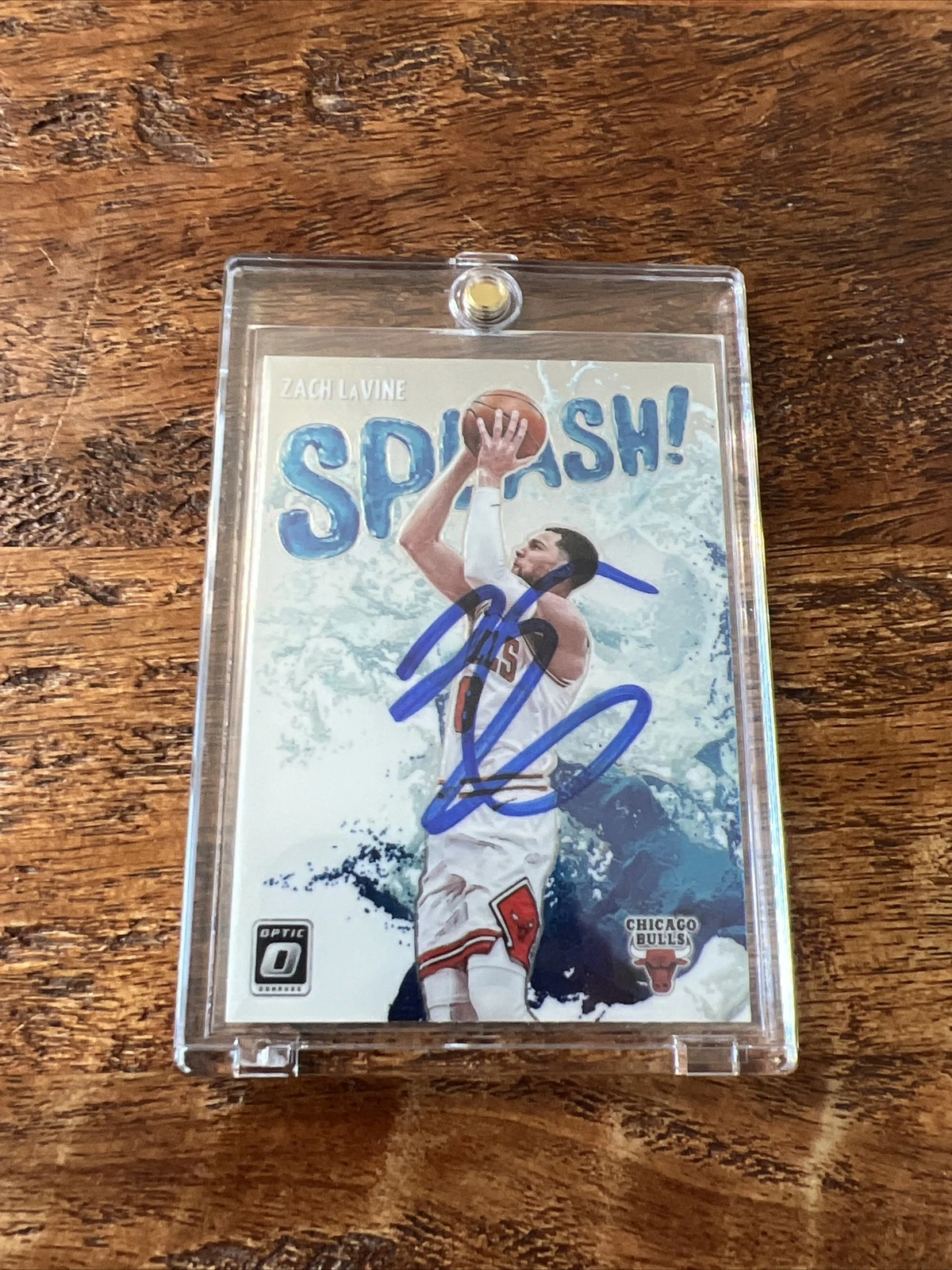 Zach LaVine IP Signed Donruss Optic Splash Card JSA Coa Autographed Bulls