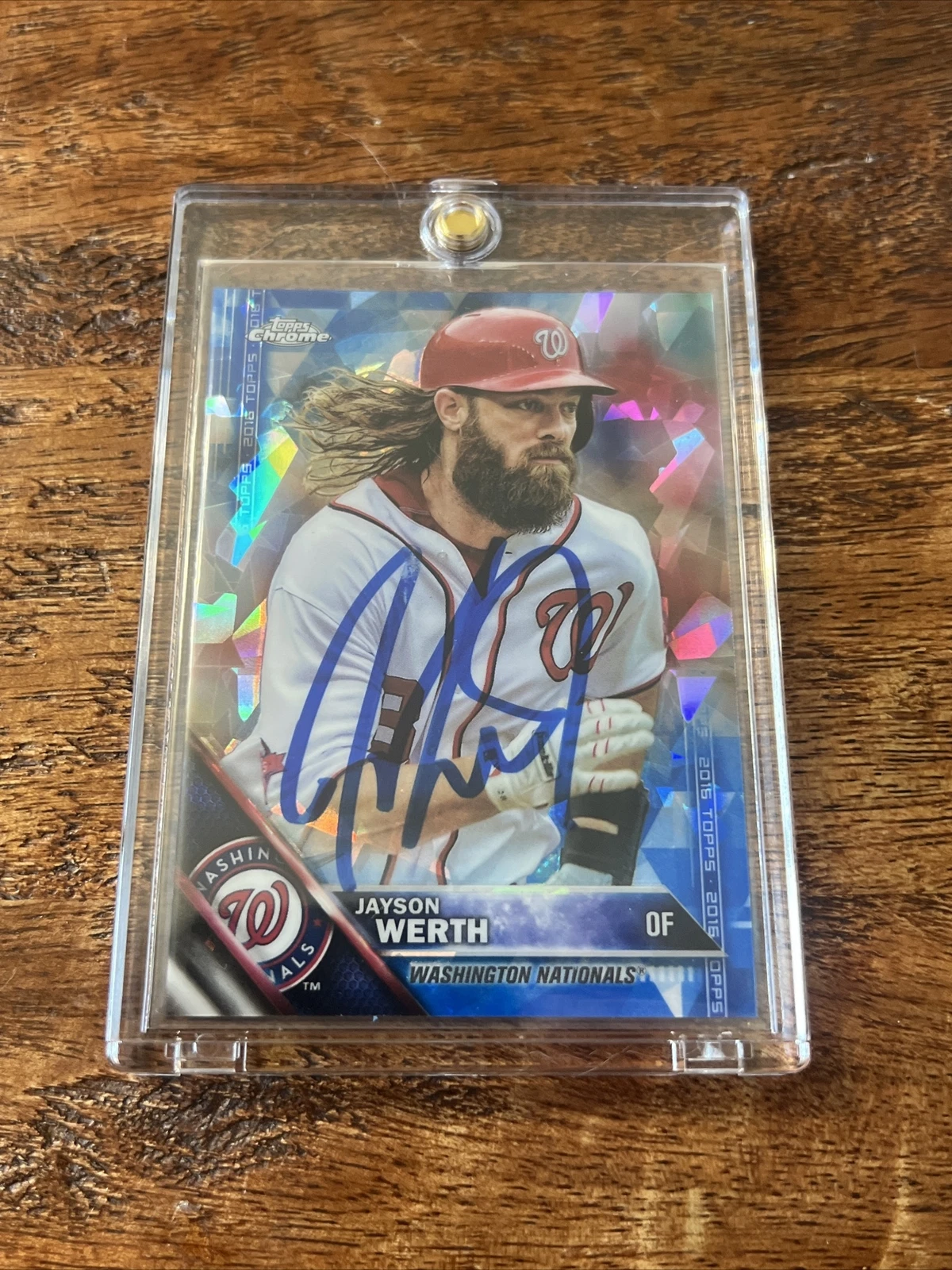 Jayson Werth IP Signed Topps Chrome Card JSA Coa Autographed Nationals