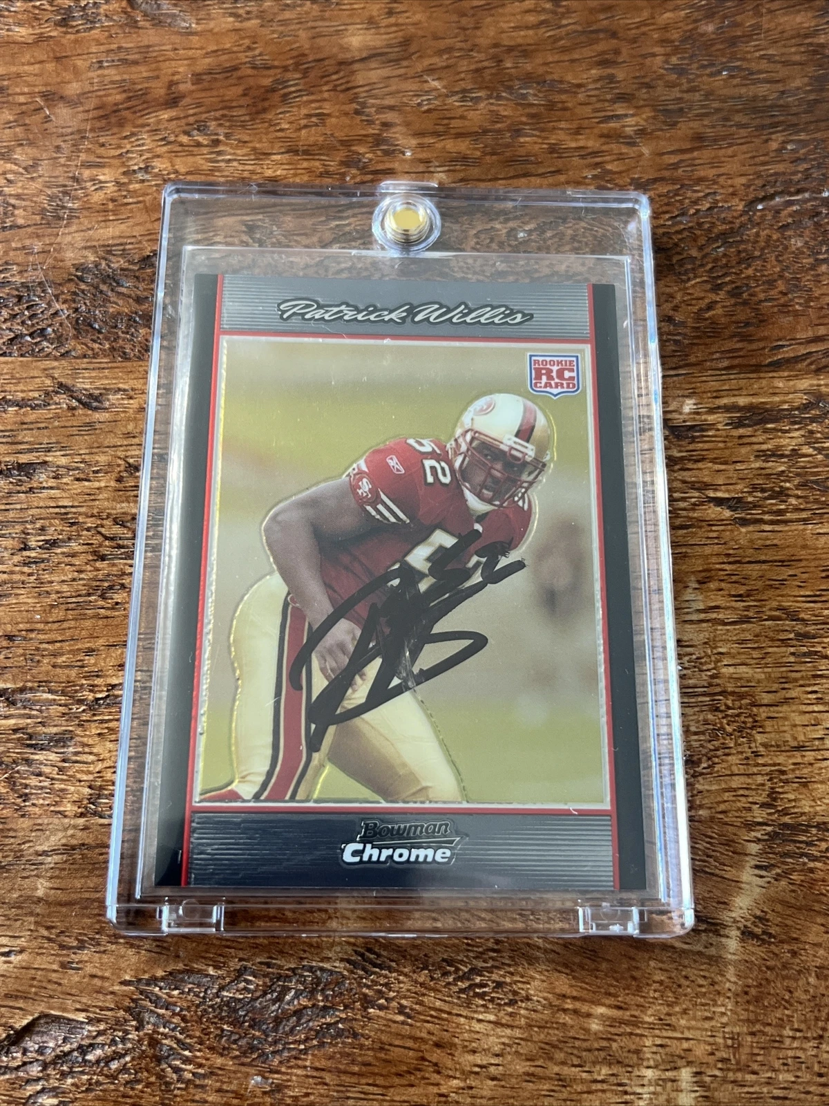 Patrick Willis IP Signed Bowman Chrome Rookie Card JSA Coa 49ers Autographed